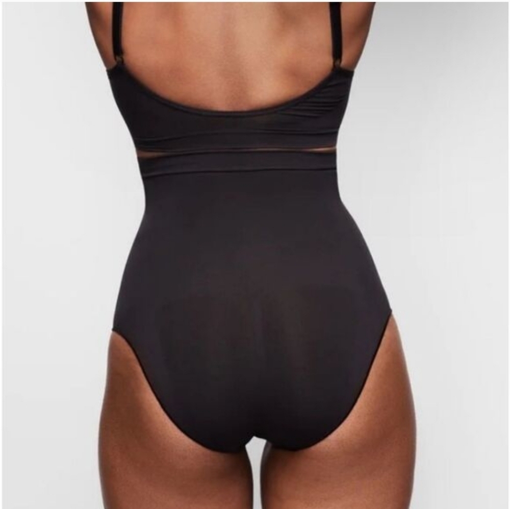 SKIMS Seamless Sculpt Mid Waist Shaping Brief In Onyx 4X/5X - Picture 3 of 7